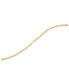 ფოტო #3 პროდუქტის Paperclip Link Chain Ankle Bracelet in 10k Gold, Created for Macy's