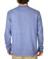 ფოტო #2 პროდუქტის Men's Stretch Button-Placket Topstitched Henley Shirt