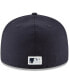 Фото #2 товара Men's Navy New York Yankees Cooperstown Collection Wool 59FIFTY Fitted Hat