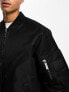 Calvin Klein sateen iconic bomber jacket in black