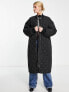 Фото #1 товара Edited maxi quilted bomber coat in black