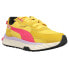 Фото #2 товара Puma Wild Rider Vintage Lace Up Womens Yellow Sneakers Casual Shoes 384591-05