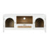 ТВ шкаф Home ESPRIT Белый Стеклянный Древесина павловнии 120 x 40 x 50 cm