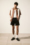 Фото #1 товара Regular Fit Pleat-detail Shorts