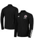 ფოტო #1 პროდუქტის Men's Black New England Revolution 2023 On-Field AEROREADY Full-Zip Training Jacket