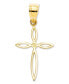 Фото #1 товара 14k Gold Charm, Passion Cross Charm