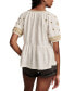 Women's Cotton Embroidered Babydoll Top