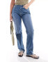 Фото #3 товара Topshop Hourglass straight Kort jeans in mid blue