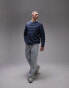 Фото #3 товара Topman relaxed fit fluffy stripe jumper in blue