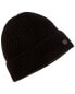 Bruno Magli Fashioned Rib Cashmere Hat Women's Black