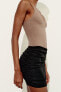 Ruched mini skirt