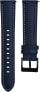Leather strap with stitching - Blue