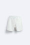 Jacquard textured bermuda shorts