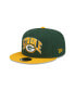 Фото #1 товара Men's X Staple Green, Gold Green Bay Packers Pigeon 9Fifty Snapback Hat