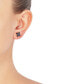 ფოტო #3 პროდუქტის Sapphire (1-5/8 ct. t.w.) & Diamond (1/8 ct. t.w.) Flower Stud Earrings in 14k Gold (Also in Ruby)
