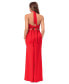 Фото #2 товара Women's Halterneck Tie-Back Sleeveless Gown