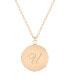 14K Rose Gold Plated Isla Initial Long Locket Necklace
