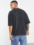 ASOS DESIGN oversized heavyweight t-shirt in washed black