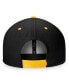 Men's Black, Gold Boston Bruins Heritage Retro Two-Tone Snapback Hat