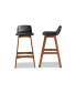 Фото #3 товара Darrin Mid-Century Modern Wood Bar Stool Set, 2 Piece