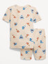 Gender-Neutral Graphic Snug-Fit Pajama Set for Kids