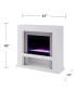 Arell Stainless Steel Color Changing Electric Fireplace