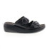 Фото #1 товара Fly London Bald BALD849FLY-000 Womens Black Leather Wedges Sandals Shoes 36