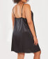 ფოტო #2 პროდუქტის Plus Sizes Silky Center Jeweled Chemise Nightgown