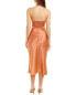 Nicholas Allia Silk Midi Dress Women's Orange 4