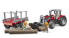 Фото #4 товара Bruder Massey Ferguson + Frontloader and timber trailer - Black - Red - Silver - Tractor model - Plastic - 3 yr(s) - Boy - 1:16