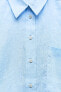 Фото #9 товара Базовая рубашка из 100% льна ZARA