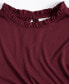 ფოტო #3 პროდუქტის Women's Long-Sleeve Ruffle-Neck Top, Created for Macy's