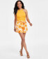 ფოტო #1 პროდუქტის Women's Floral-Print Belted Shorts, Created for Macy's
