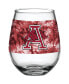 Фото #1 товара Arkansas Razorbacks 15 Oz Vintage-Inspired Tie-Dye Stemless Wine Glass