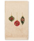 Christmas Ornaments Embroidered 100% Turkish Cotton 2-Pc. Hand Towel Set