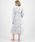 ფოტო #4 პროდუქტის Women's Cotton Floral Flutter-Sleeve Keyhole Nightgown, Created for Macy's