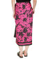Women's Lush Palm-Print Faux-Wrap Midi Skirt