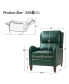 Фото #3 товара Leather Pushback Recliner chair with Adjustable Backrest for Livingroom