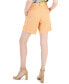 Фото #2 товара Women's Pleated Tweed Bermuda Shorts