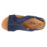 Фото #4 товара Corkys Carley Suede Wedge Womens Blue Casual Sandals 30-5316-NVSU