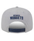 Men's Gray Denver Nuggets Chenille Band 9FIFTY Snapback Hat