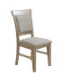 Oliver 20" 2 Piece Wood Frame Upholstered Dining Side Chair