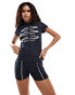 COLLUSION micro sports short co ord in navy