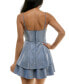 ფოტო #3 პროდუქტის Juniors' Glitter-Knit Tiered-Hem Dress