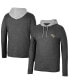 Men's Black UCF Knights Ballot Waffle-Knit Thermal Long Sleeve Hoodie T-shirt