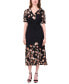 ფოტო #1 პროდუქტის Women's Floral-Print Midi Dress