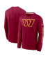 Фото #1 товара Men's Burgundy Washington Commanders Fashion Tri-Blend Long Sleeve T-shirt