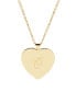 ფოტო #14 პროდუქტის Isabel Initial Heart Gold-Plated Pendant Necklace