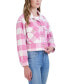 ფოტო #3 პროდუქტის Women's Cropped Buffalo Plaid Shacket