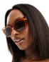 Фото #6 товара AJ Morgan razzy cateye sunglasses in brown